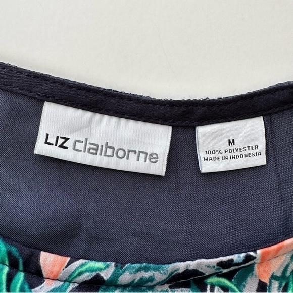 Liz Claiborne satin top, dolman cut  with crew neck, loose fitting - Picture 9 of 12